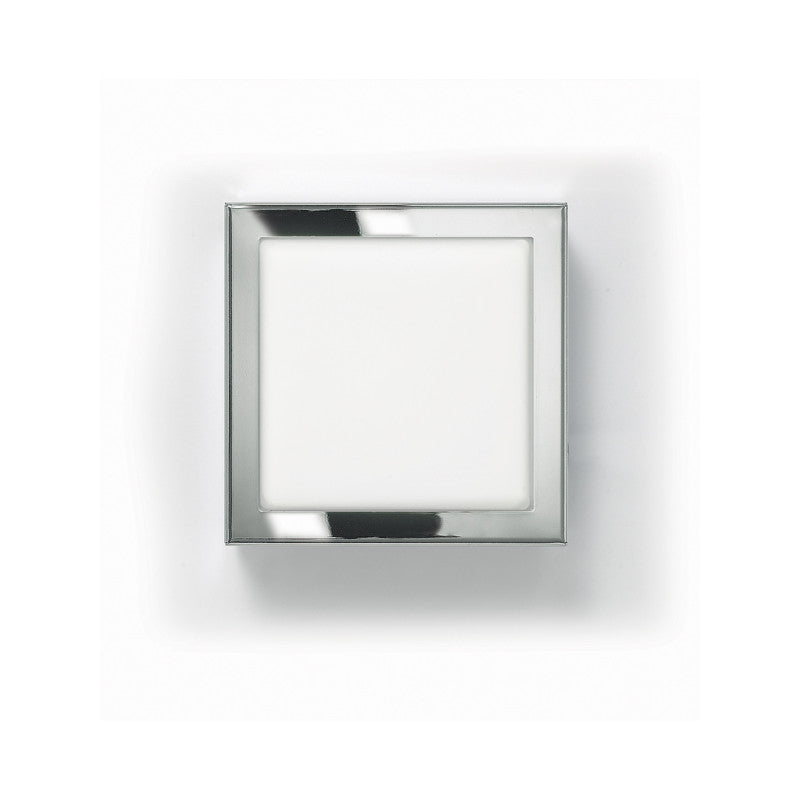 Flat Q Ceiling Light by Zaneen Shop - A modern flat chrome finished square shape light fixture.