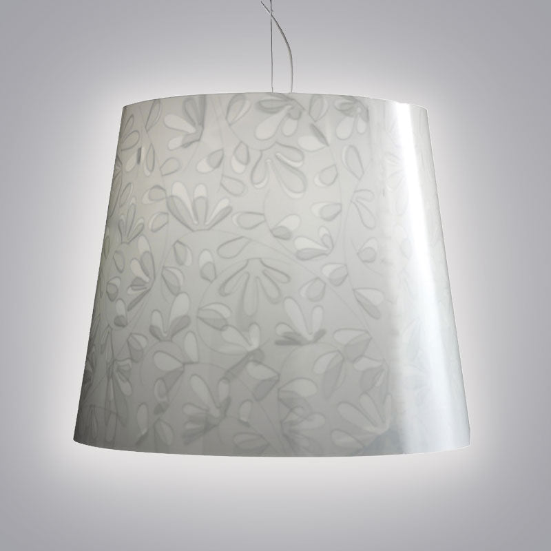 Marie Fleur Suspension Light by Zaneen Shop - A traditional cylinder suspension light with a beautiful petal detailing.