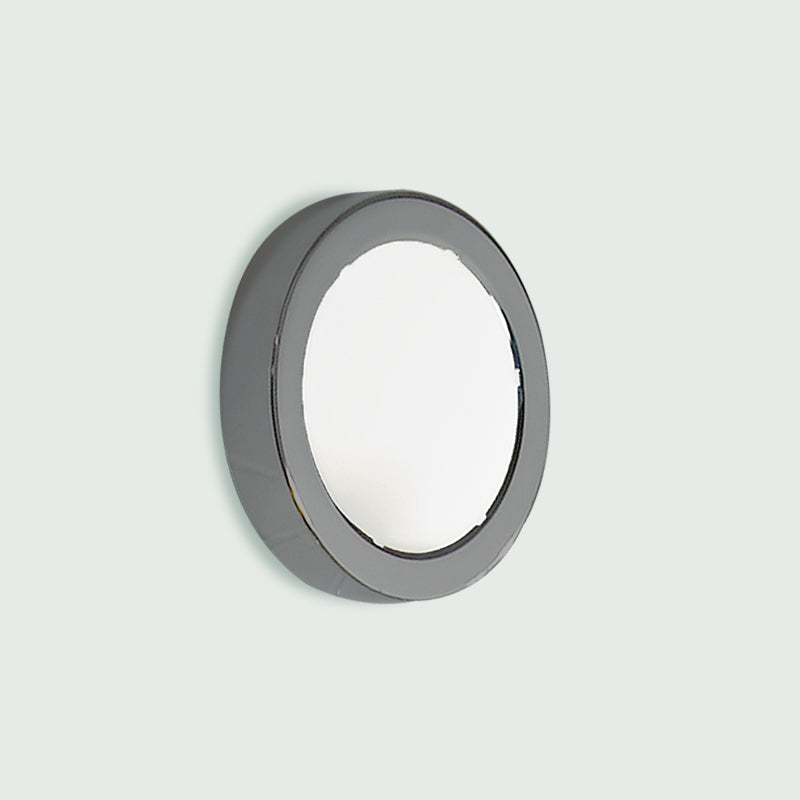 Ai-Pi Wall Light by Zaneen Shop - A circle shape light fixture. Gray outer rim, frosted glass inner portion