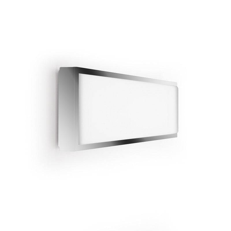 Flat R Ceiling Light by Zaneen Shop - A flat chrome-finished rectangle shape light fixture