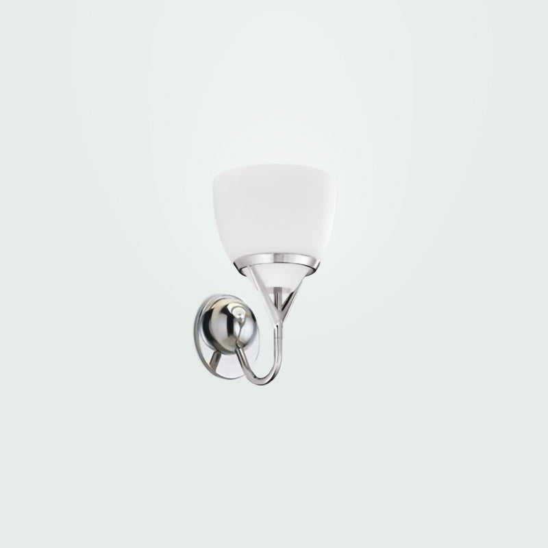 Altea Wall Light by Zaneen Shop - A Cone shape light fixture. Twisted metal arm. Color Nickel.