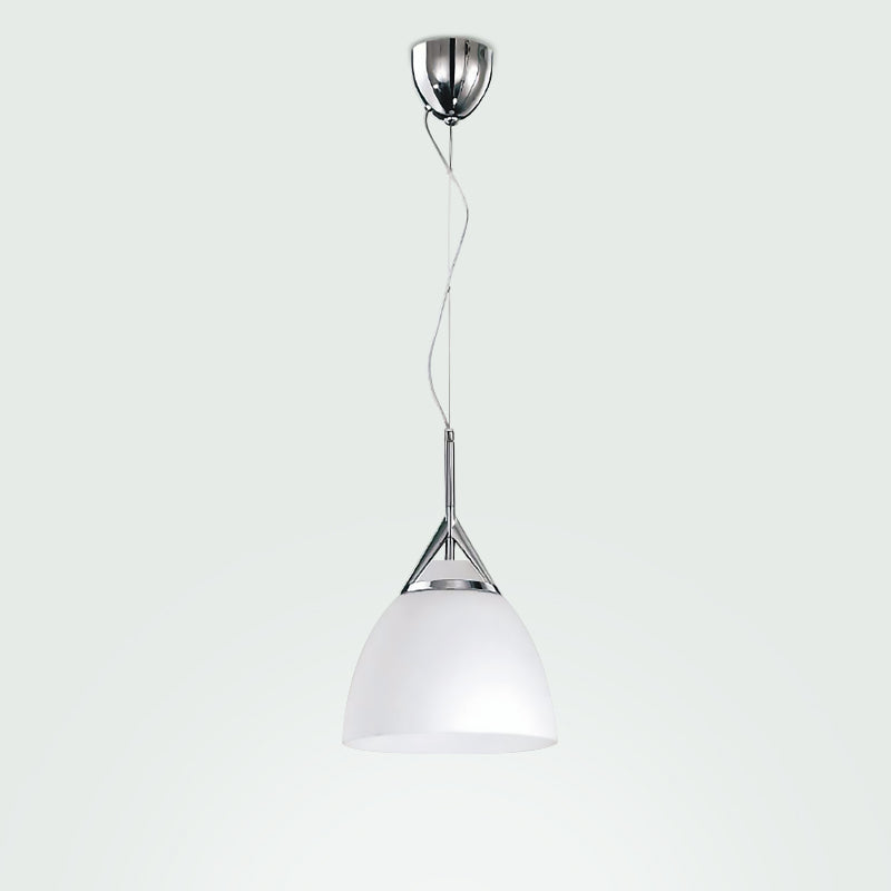 Altea Suspension Light by Zaneen Shop - A chrome color cone shape pendant fixture. 