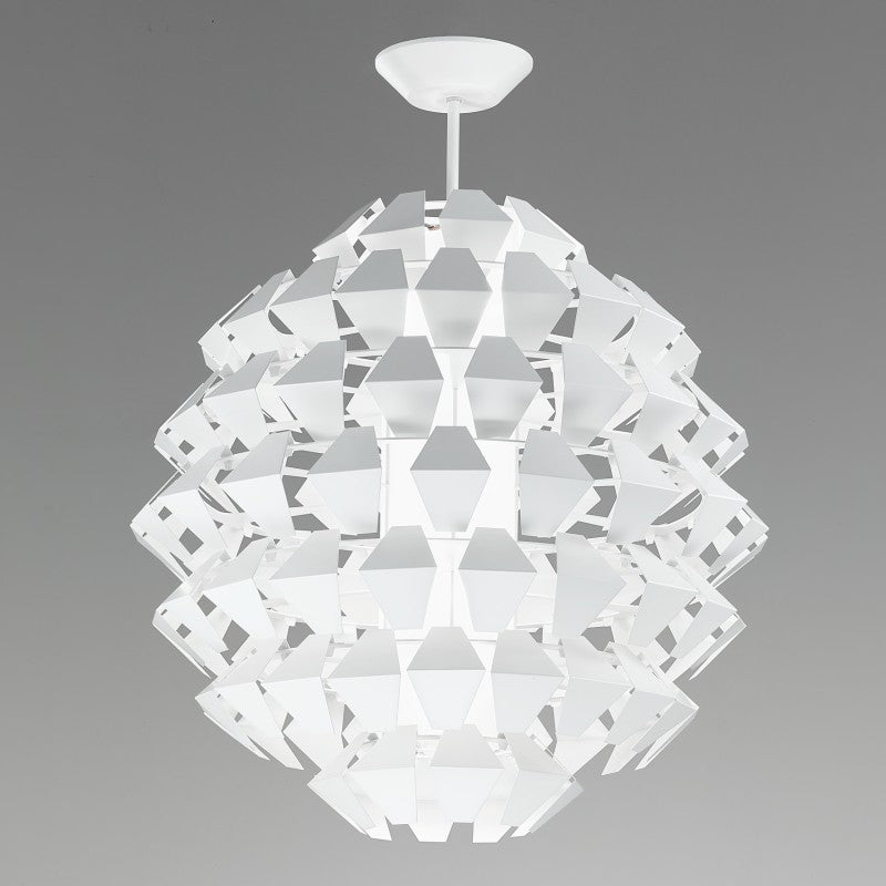 Agave Ceiling Light by Zaneen Shop - A white geometric abstract shape light fixture