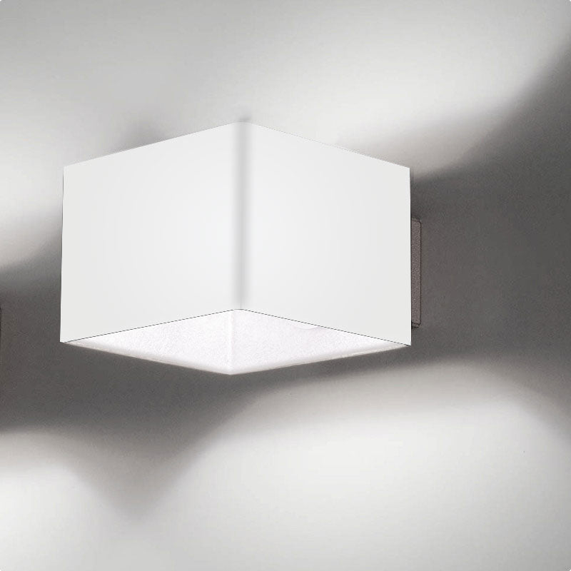 Domino Ceiling Light by Zaneen Shop - A hollowed cubed glass light fixture with a square geometric shape. 