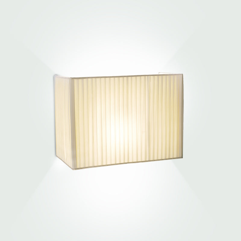 Blissy Wall Light by Zaneen Shop - A metallized gray colored rectangle shape light fixture