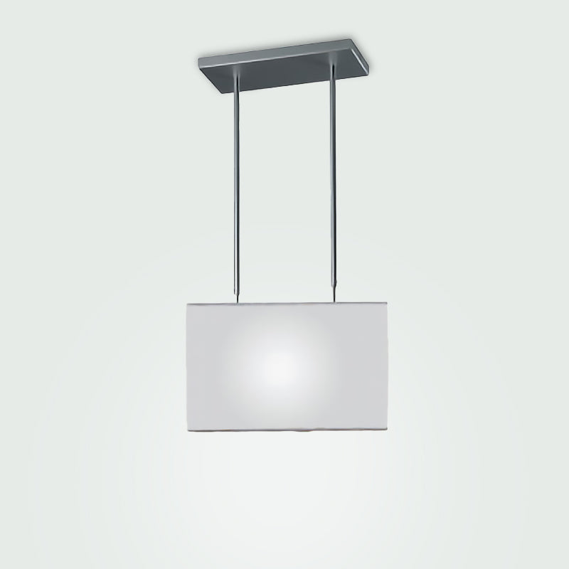 Blissy Suspension Light by Zaneen Shop - A elegant metallic gray rectangle pendant lamp.