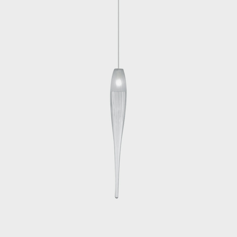 Mine Suspension Light by Zaneen Shop - A elongated glass droplet shaped pedant lamp.