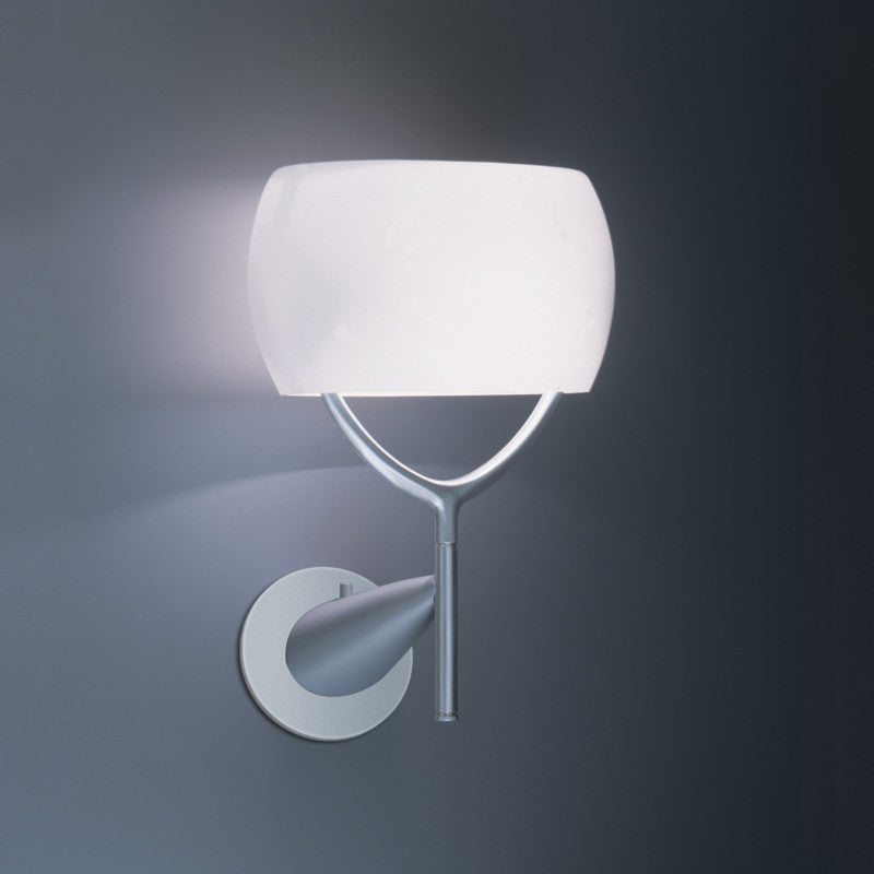 Muroa Wall Light by Zaneen Shop - A white colored classic wall lamp with a contemporary design of an inverted wishbone.