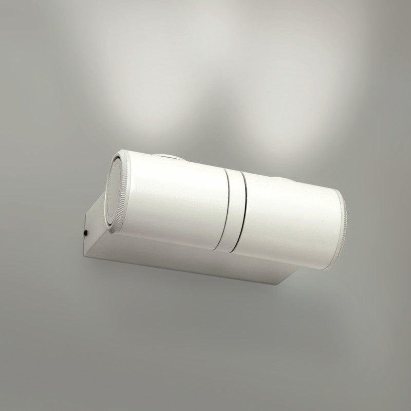 Robotic Wall Light by Zaneen Shop - A white colored metal cylinder shape fixture.