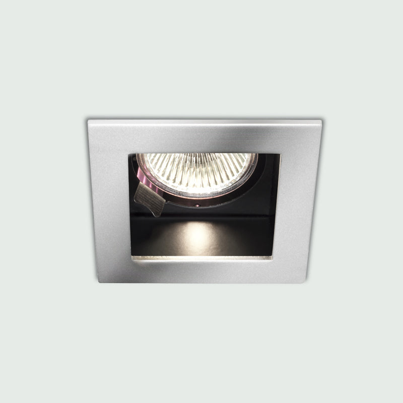 Cave Recessed Light by Zaneen Shop- Recessed spotlights. Square  metal rim. Available in color white and silver.   